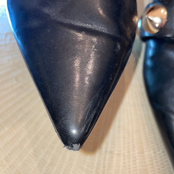 Zara Mule Leather With Gold Studs - Picture 5 of 10